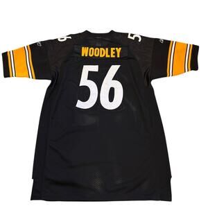 Pittsburg Steelers Lamar Woodley #56 Football Jersey Stitched Black 52 XL Reebok